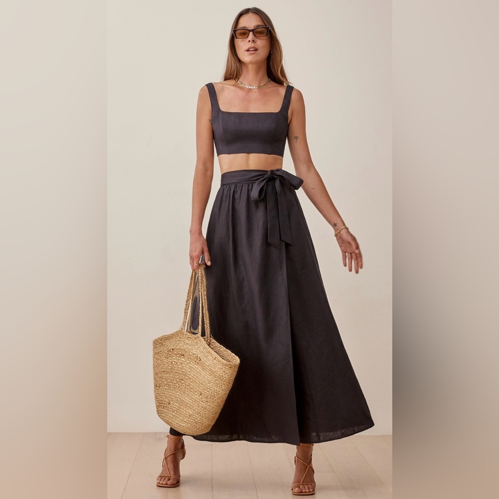Reformation Palm Linen Two Piece